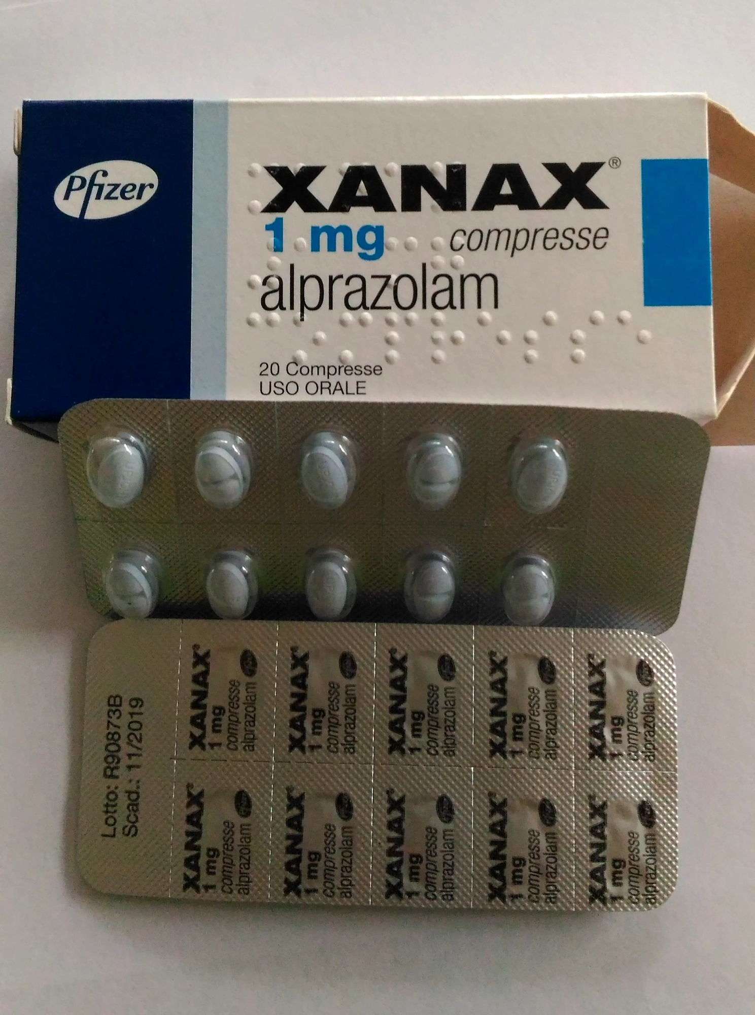 Xanax® (alprazolam)1mg